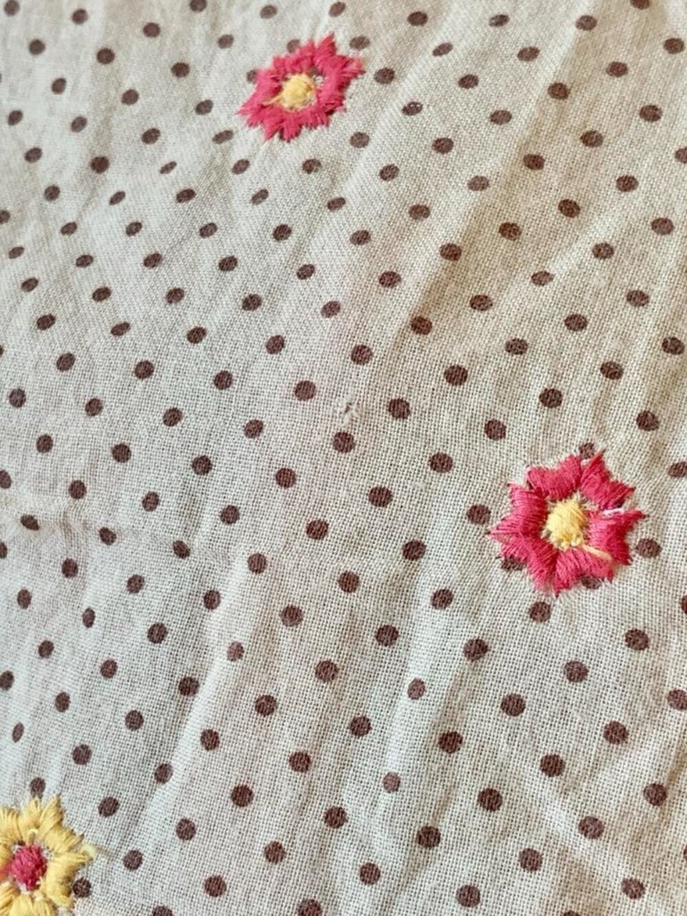 Junta Watanabe Embroidered Flower Top 2002 M - Picture 3 of 6